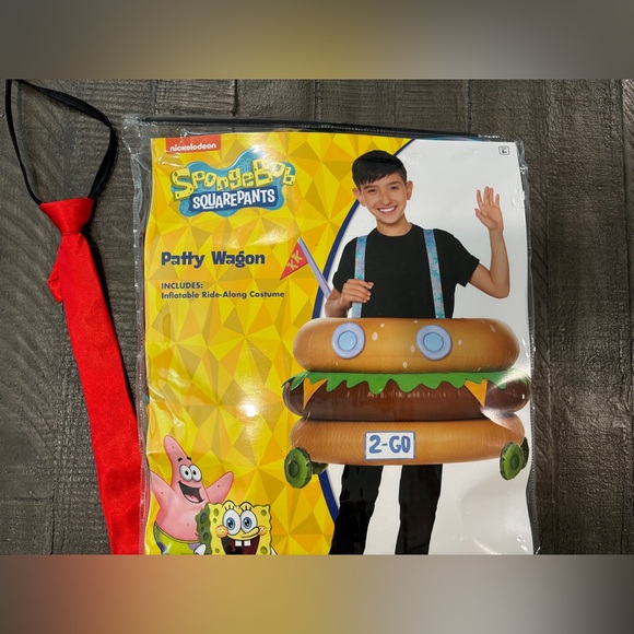 Spirit Halloween SpongeBob SquarePants Kids Patty Wagon Inflatable Costume - Picture 4 of 5